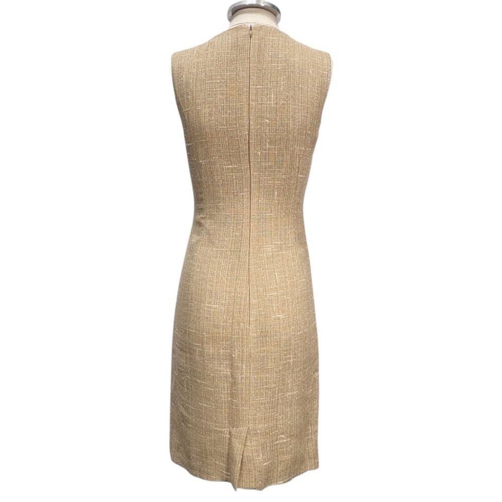 Dolce & Gabbana Natural Tweed Sleeveless Shift Dress Size EU 40 - Picture 5 of 12